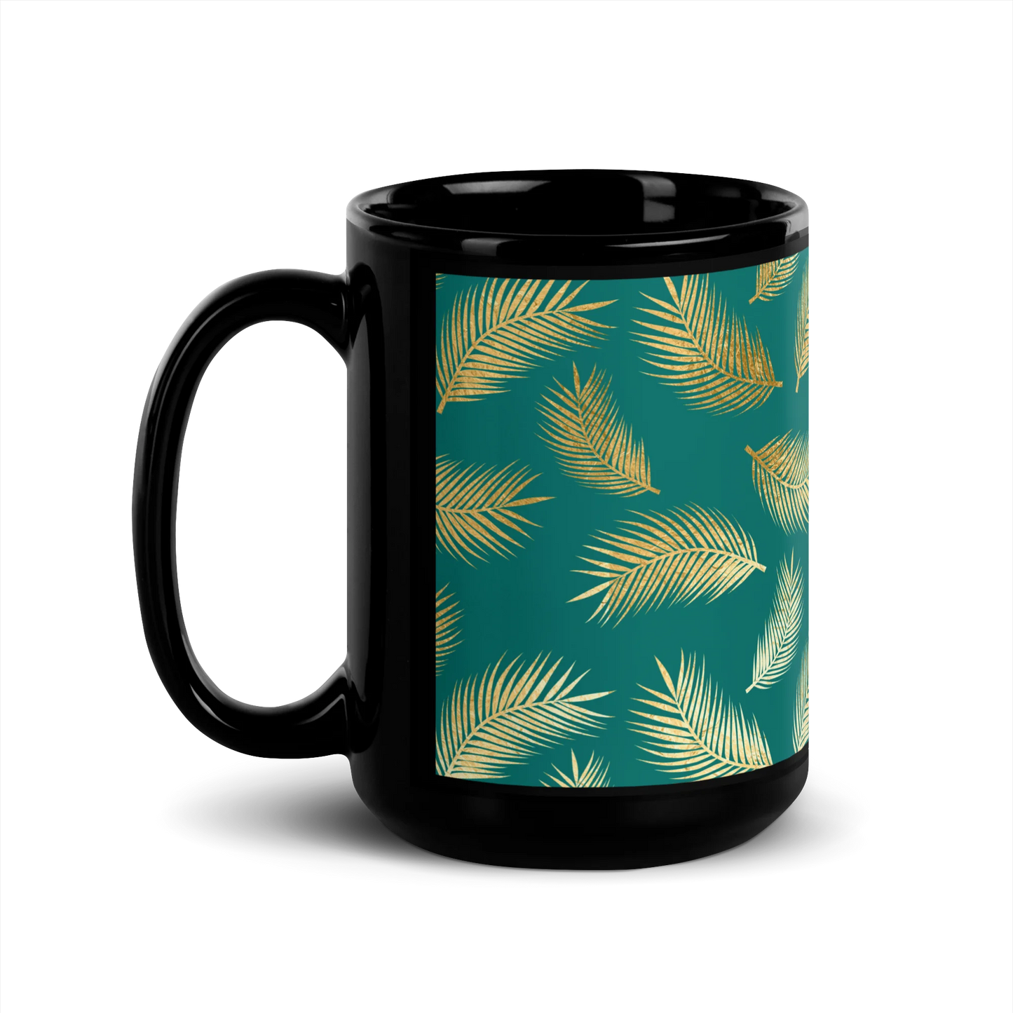 Tropical Vibes Black Mug