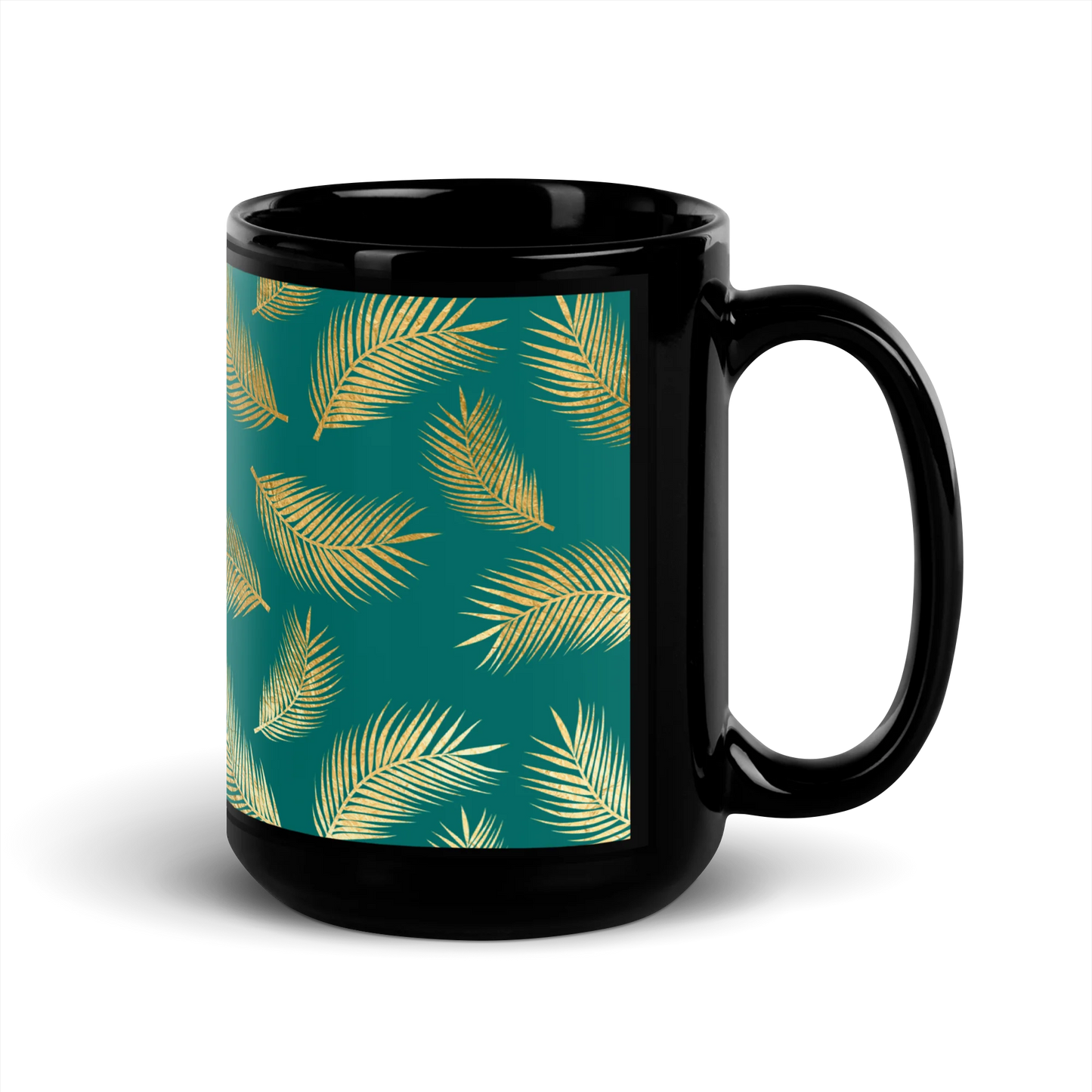 Tropical Vibes Black Mug