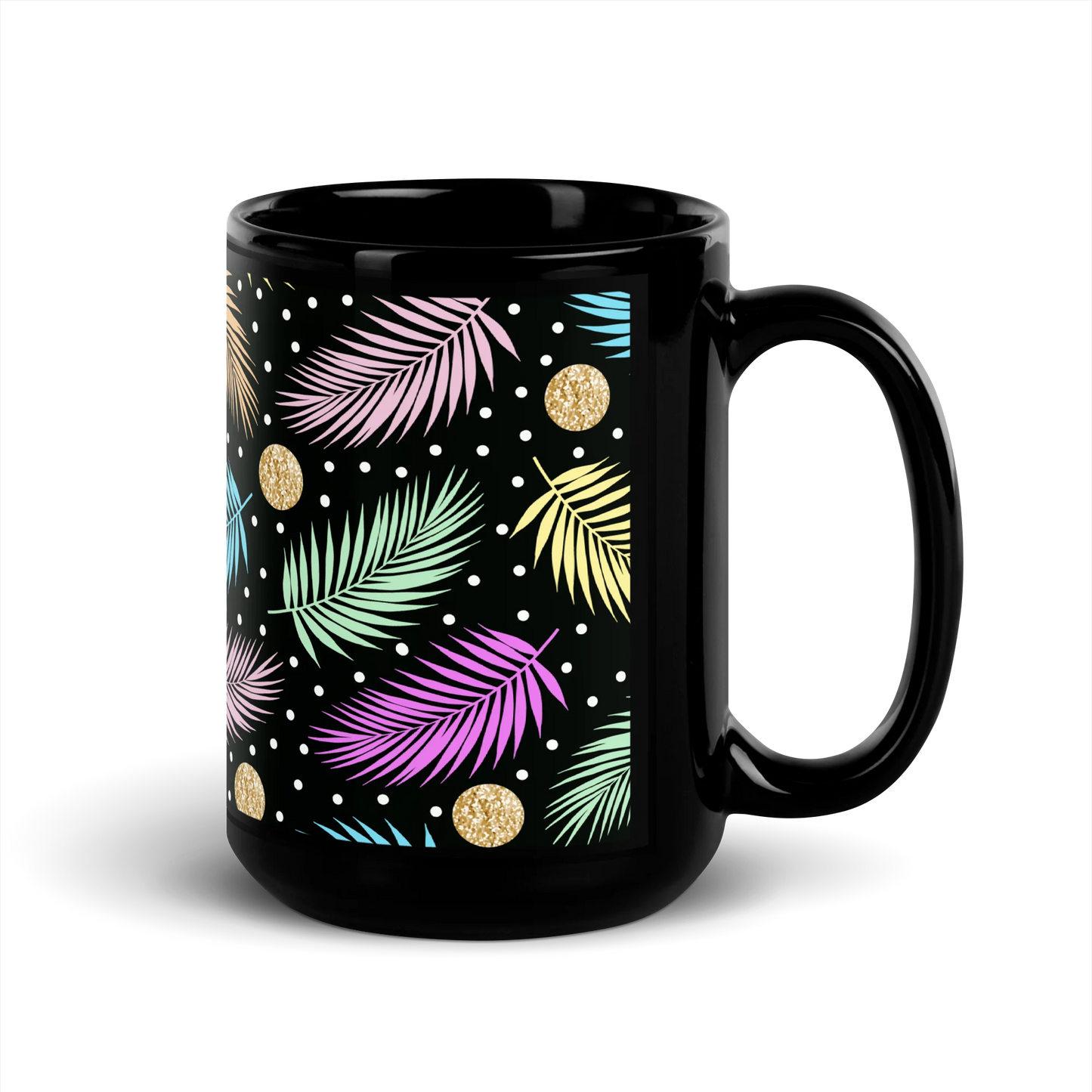 Tropical Tranquility Black Mug