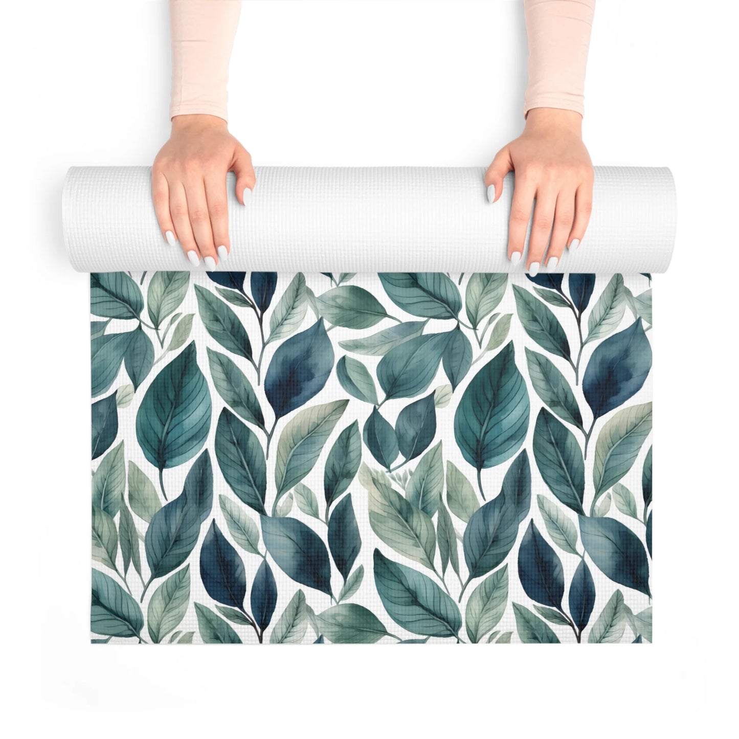 Sleek Foliage Foam Yoga Mat
