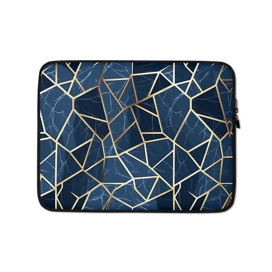 Blue Geometric Nordic Sky Laptop Sleeve