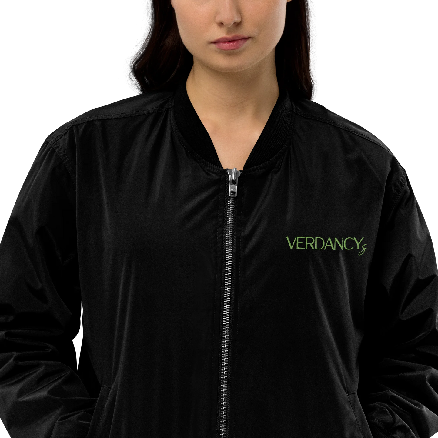 Storms Don't Last Forever Embroidered Premium Recycled Bomber Jacket