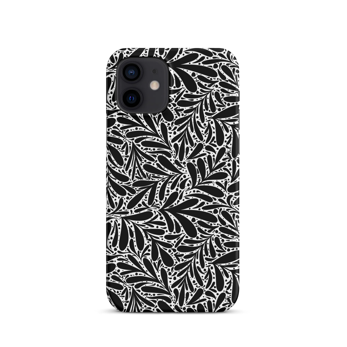 Black Leafy Luxury iPhone Case