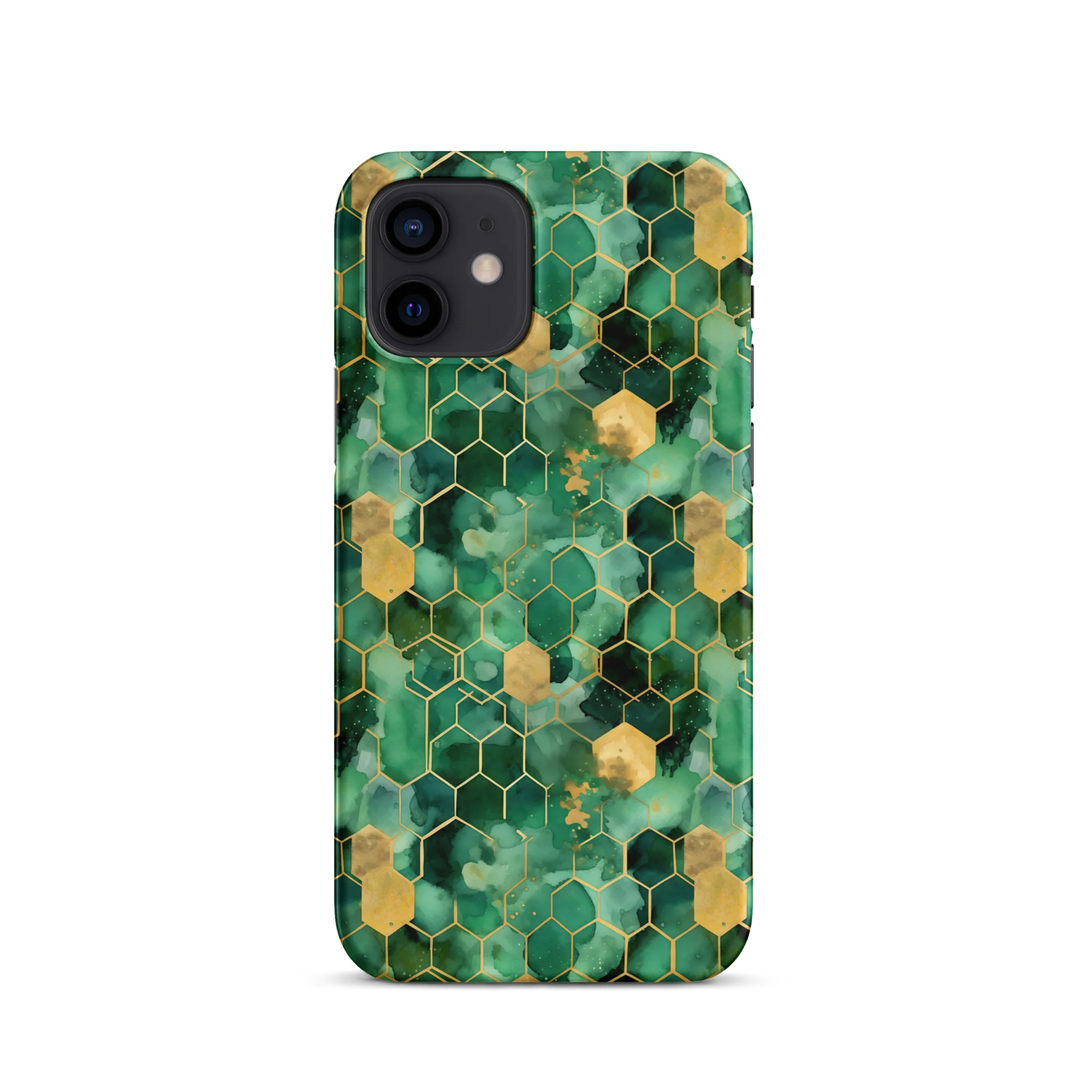 Abstract Verdant Elegance iPhone Case