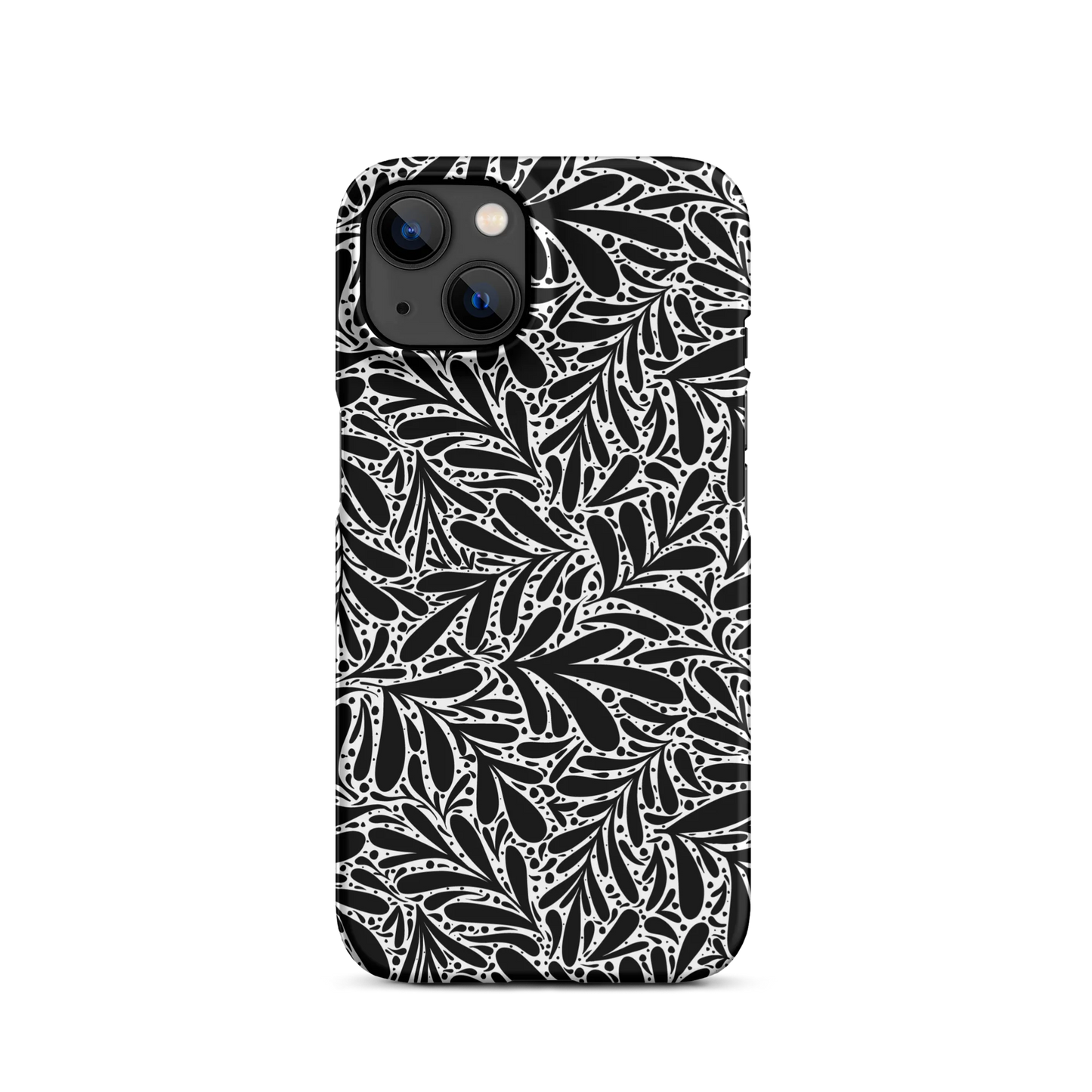 Black Leafy Luxury iPhone Case