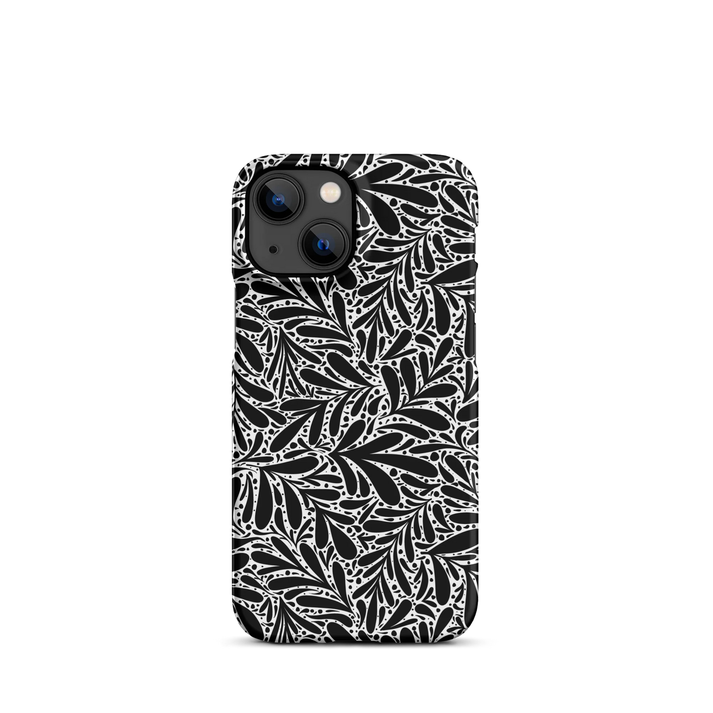 Black Leafy Luxury iPhone Case