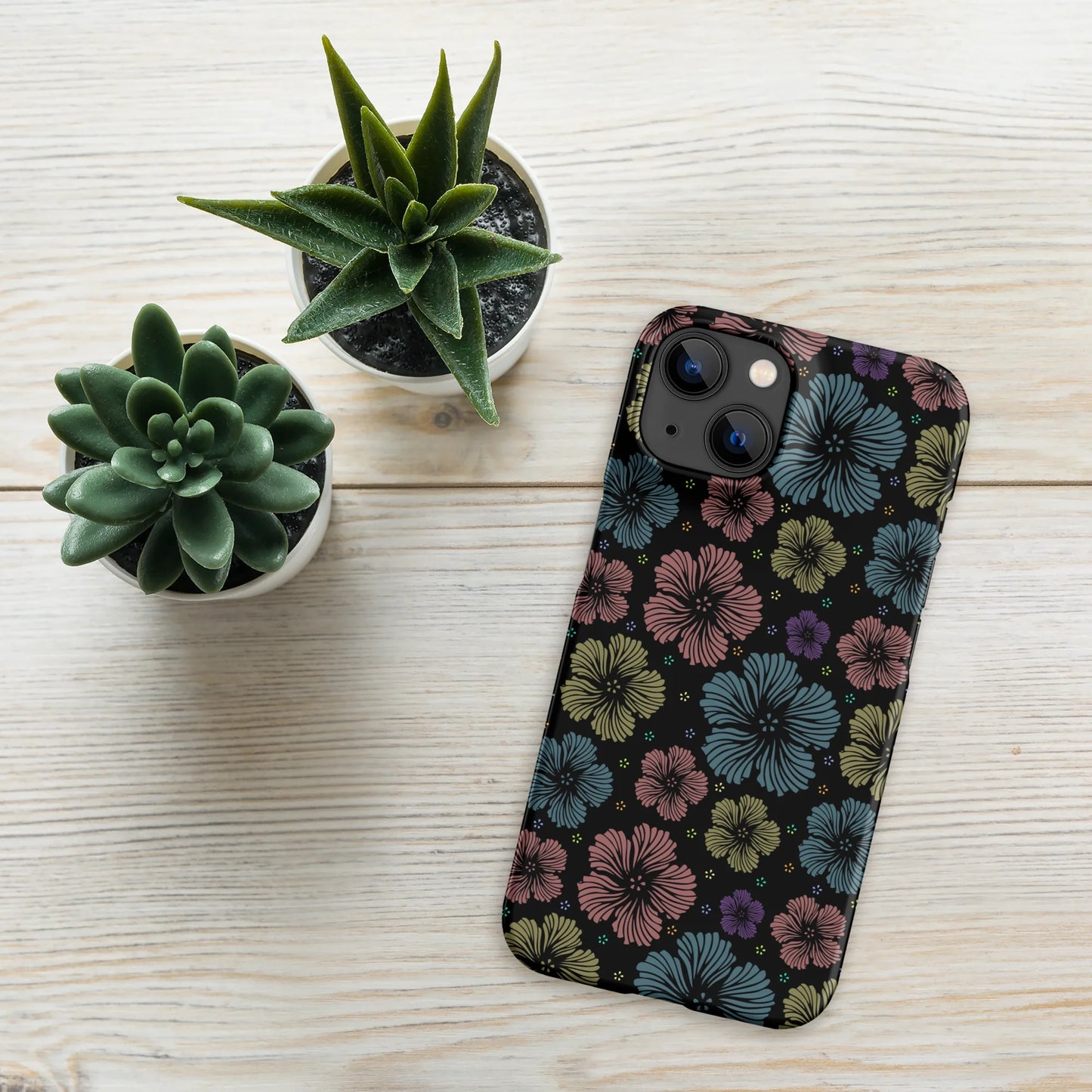 Clean Floral Vibes iPhone Case