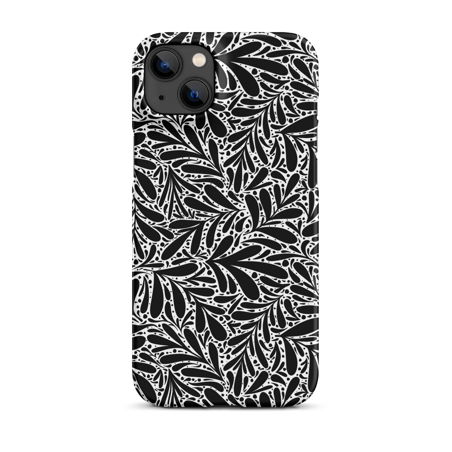 Black Leafy Luxury iPhone Case