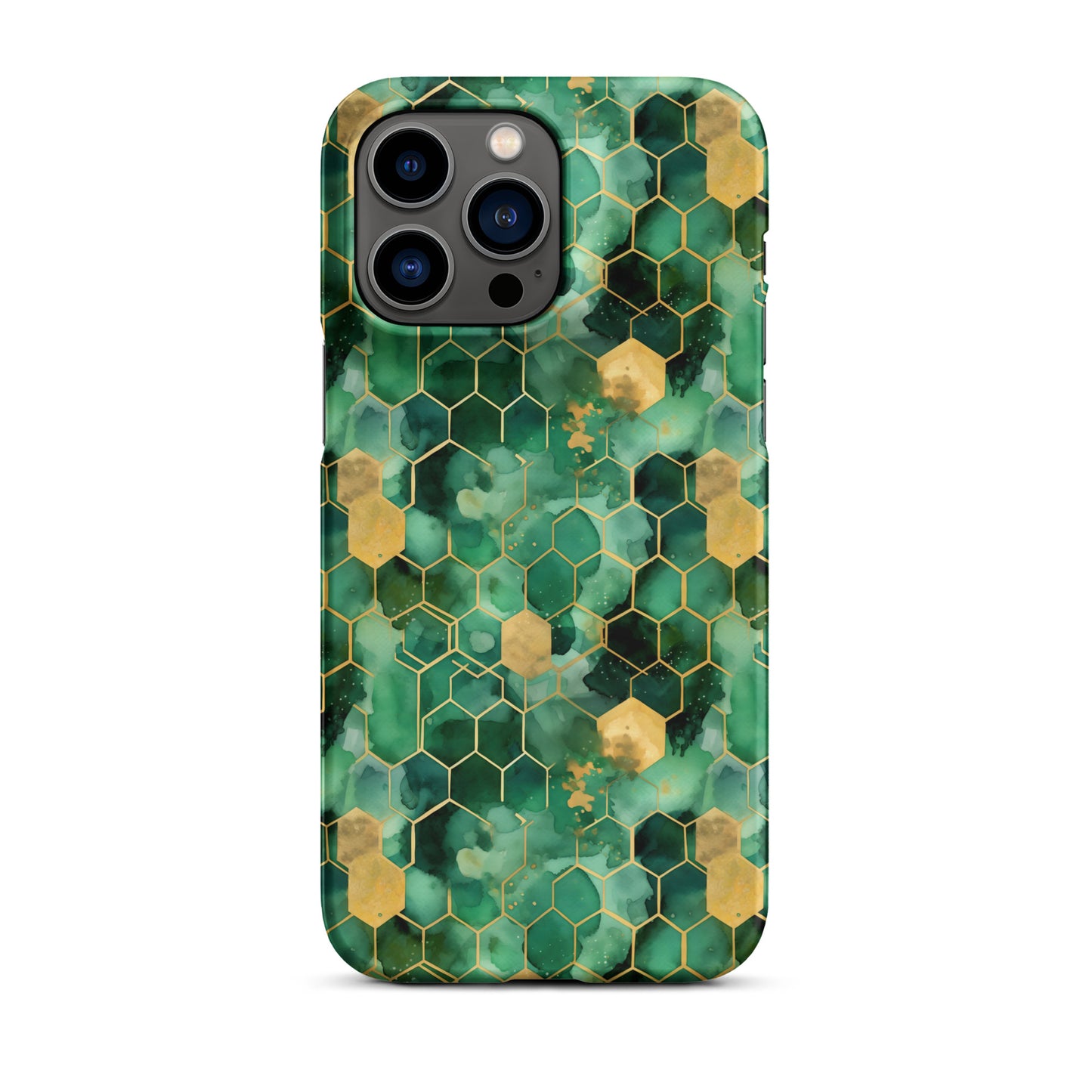 Abstract Verdant Elegance iPhone Case