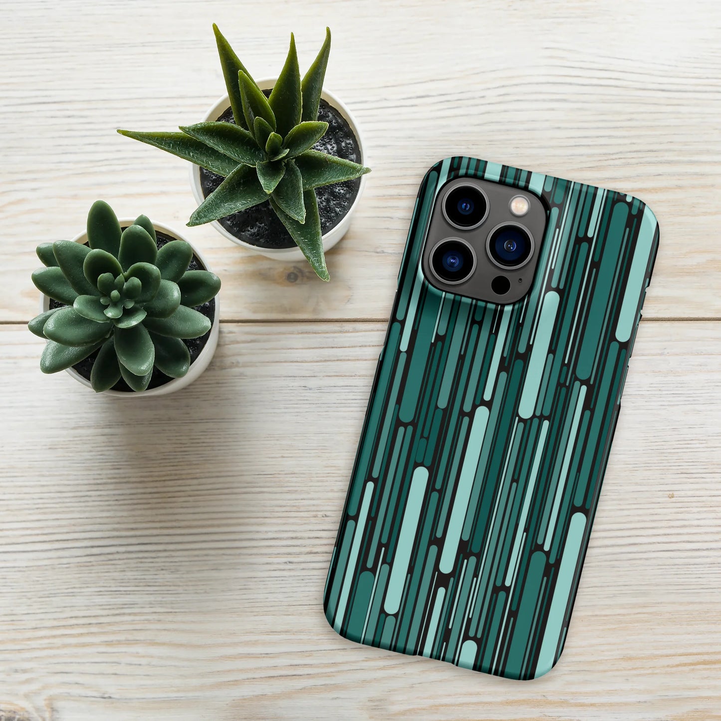 Green Rain Ornament iPhone Case