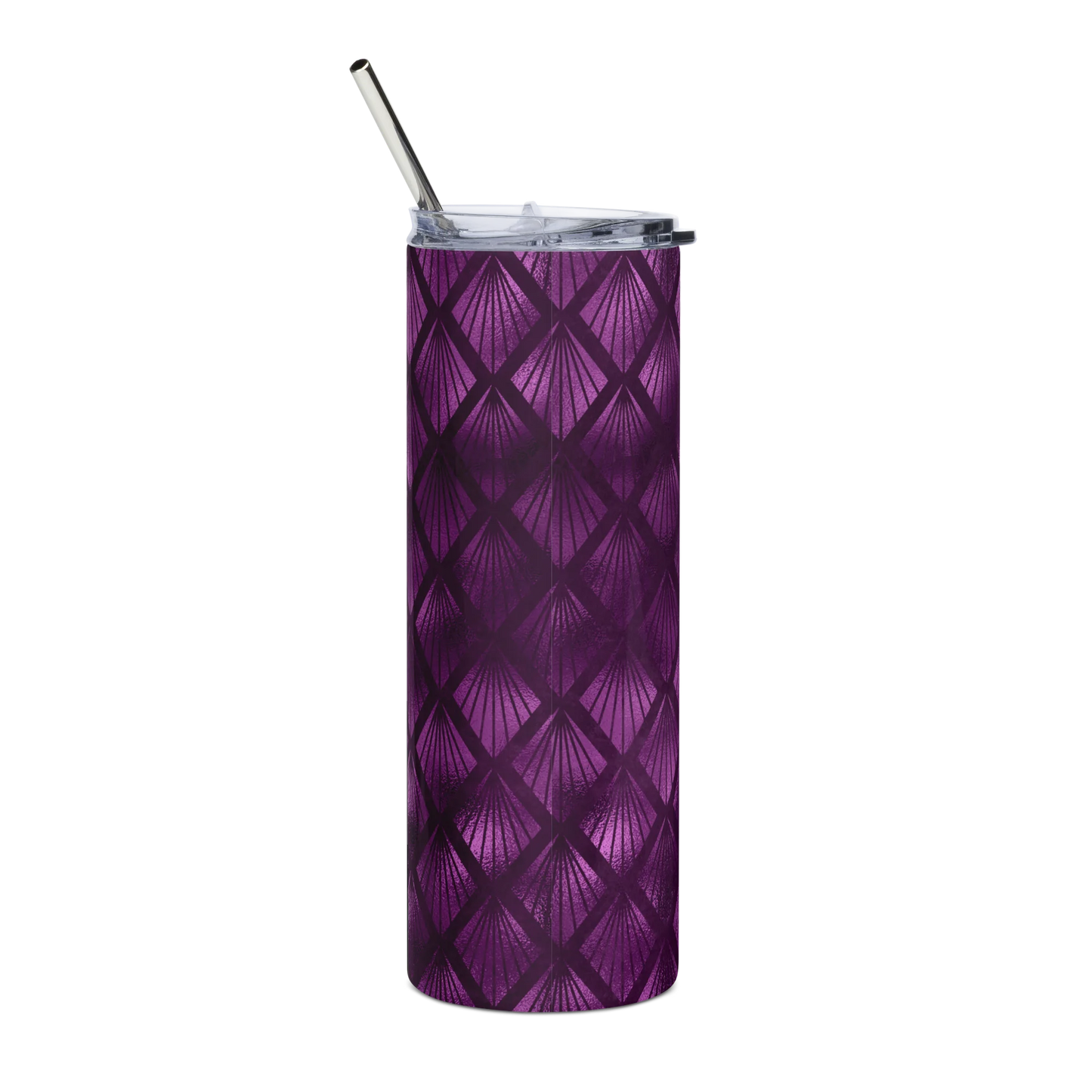 Violet Shadows Art Deco Ornament Tumbler