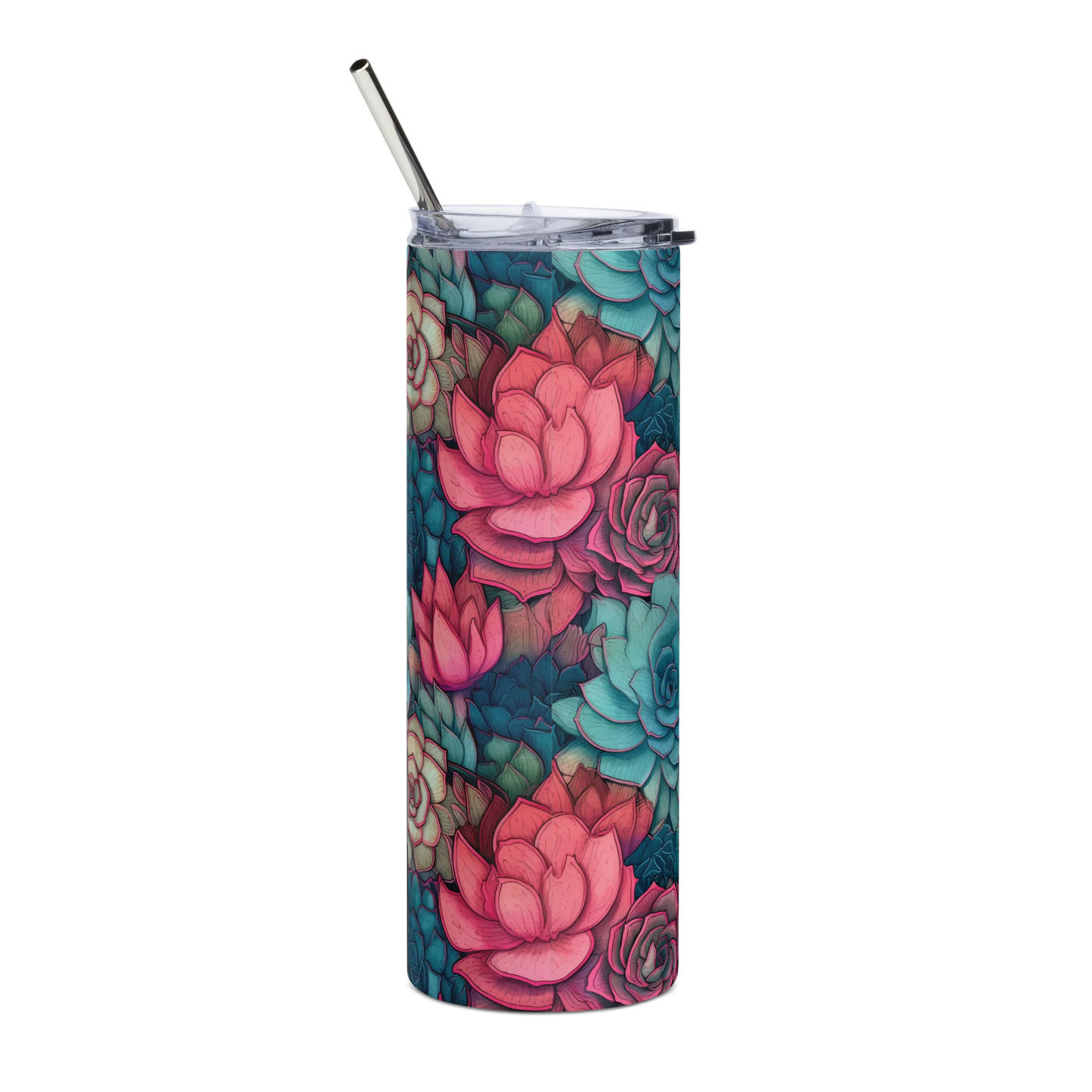 Bright Eternal Flowers Fantasy Tumbler