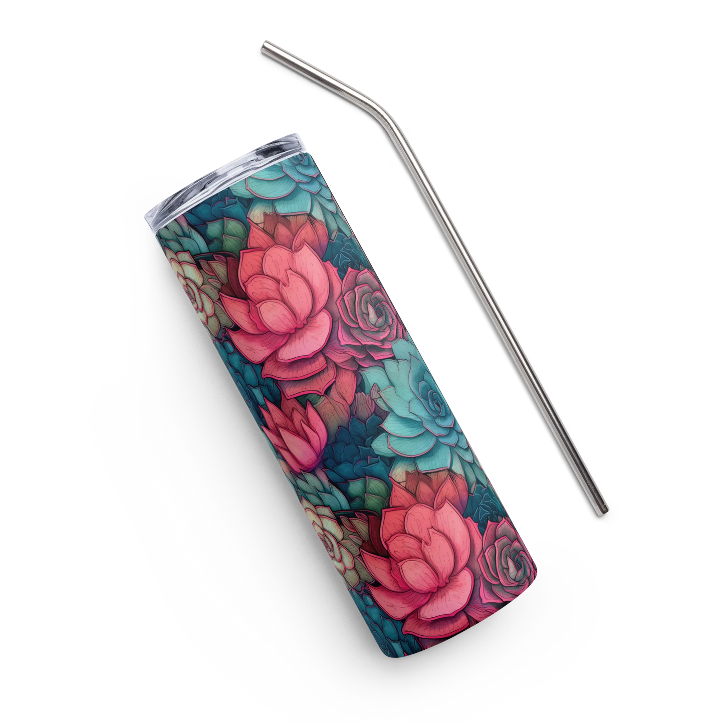 Bright Eternal Flowers Fantasy Tumbler