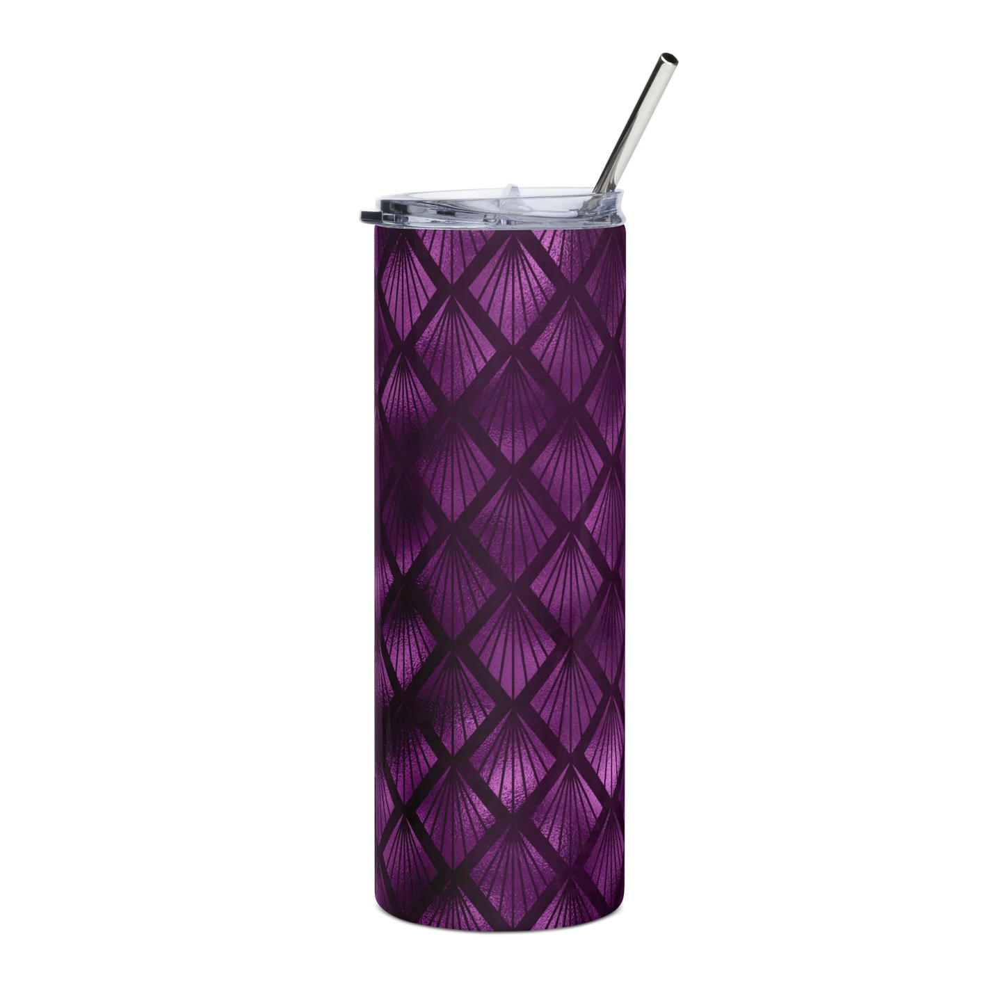 Violet Shadows Art Deco Ornament Tumbler