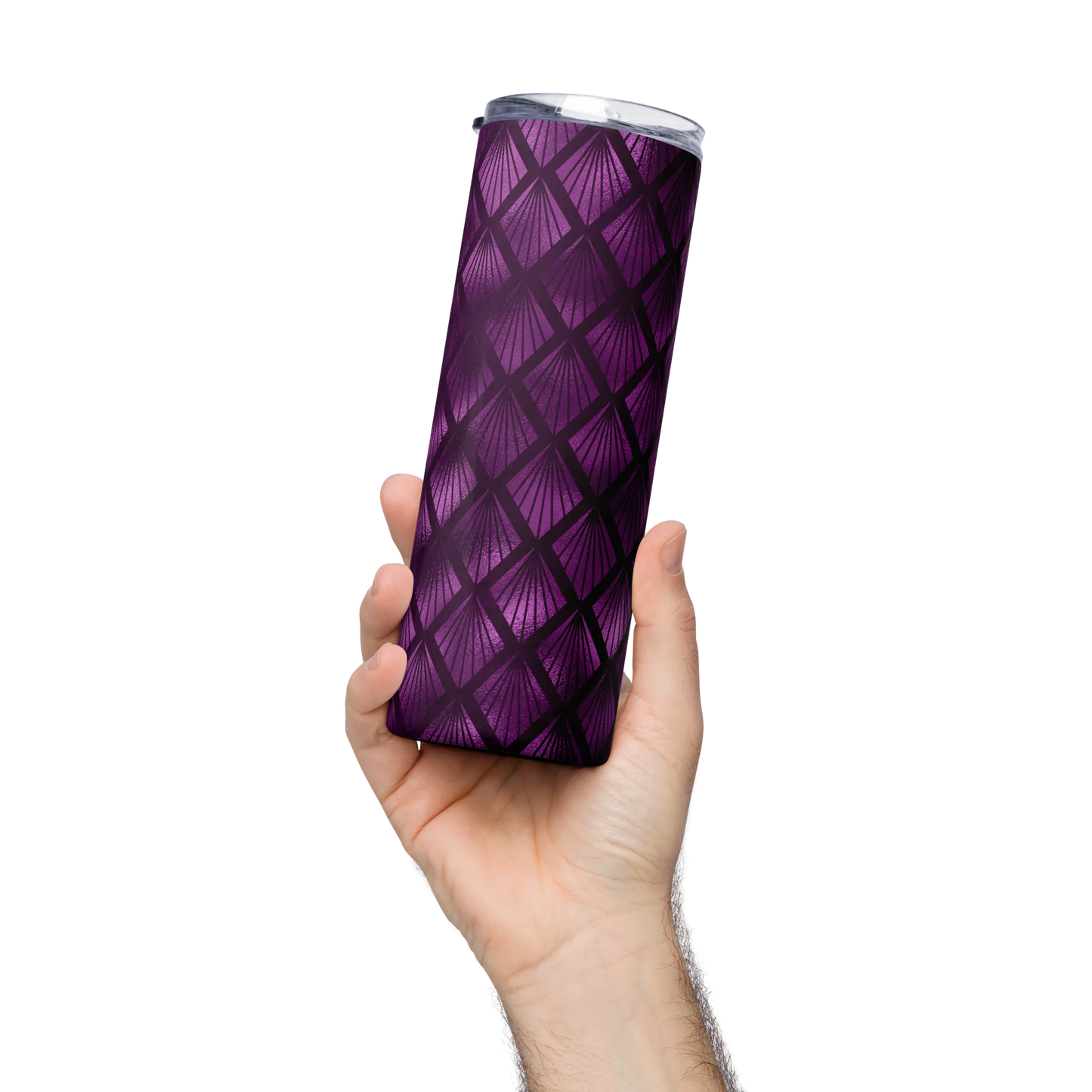 Violet Shadows Art Deco Ornament Tumbler