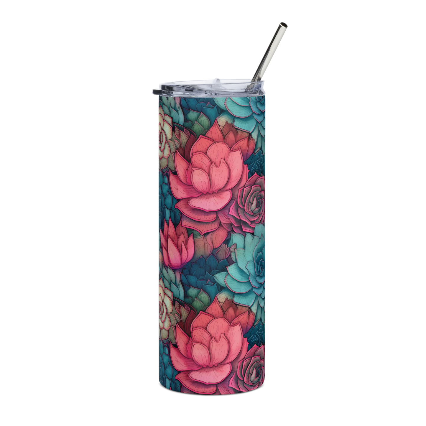 Bright Eternal Flowers Fantasy Tumbler