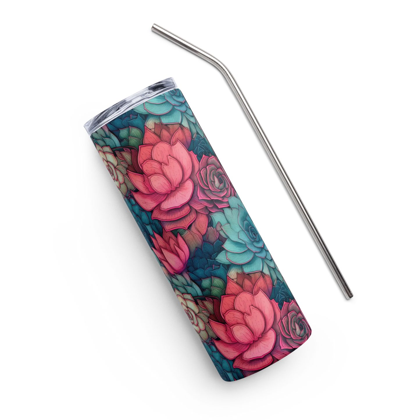 Bright Eternal Flowers Fantasy Tumbler