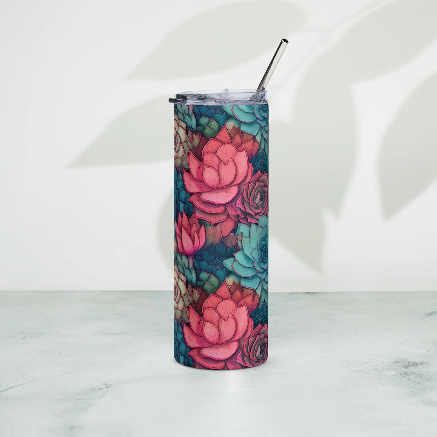 Bright Eternal Flowers Fantasy Tumbler