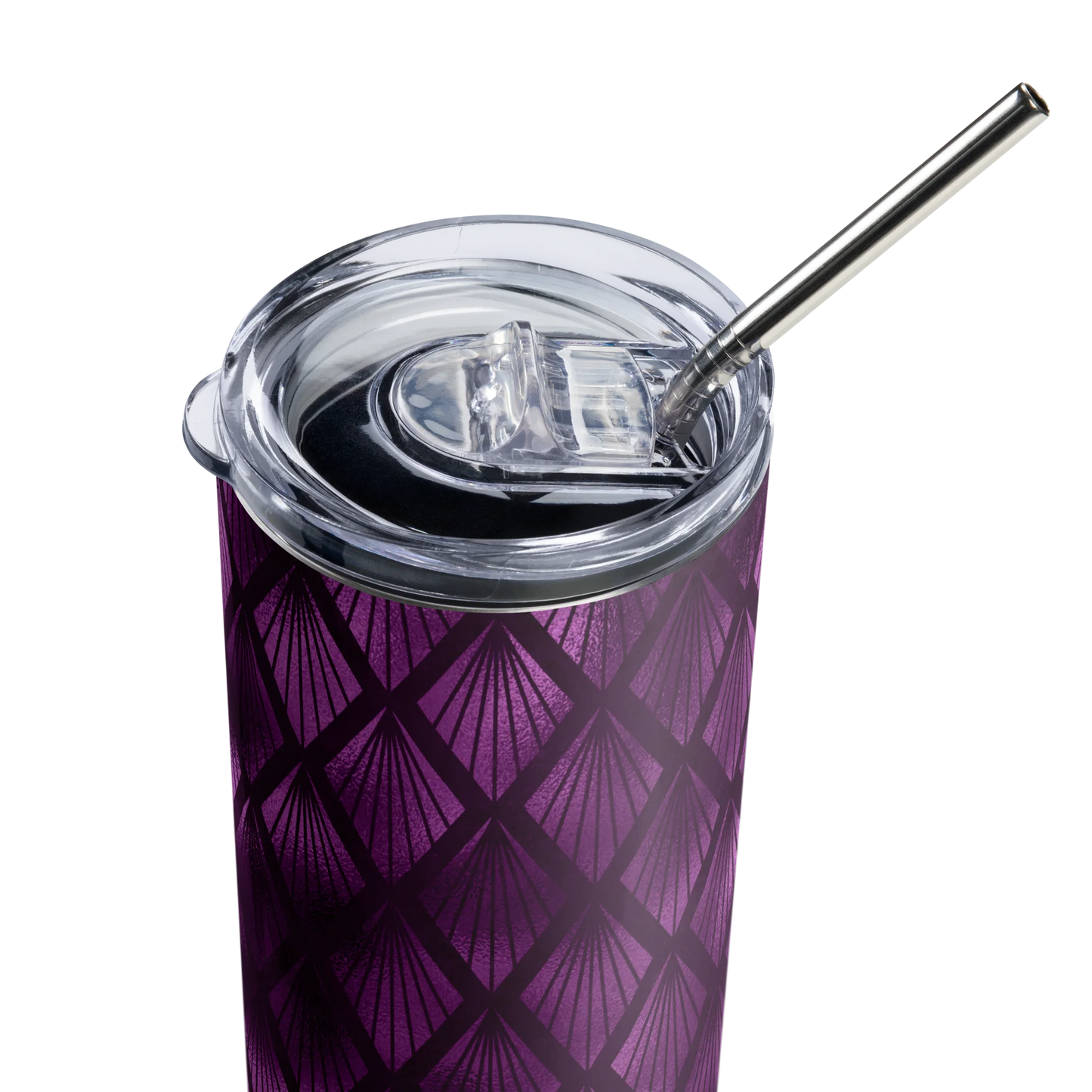 Violet Shadows Art Deco Ornament Tumbler