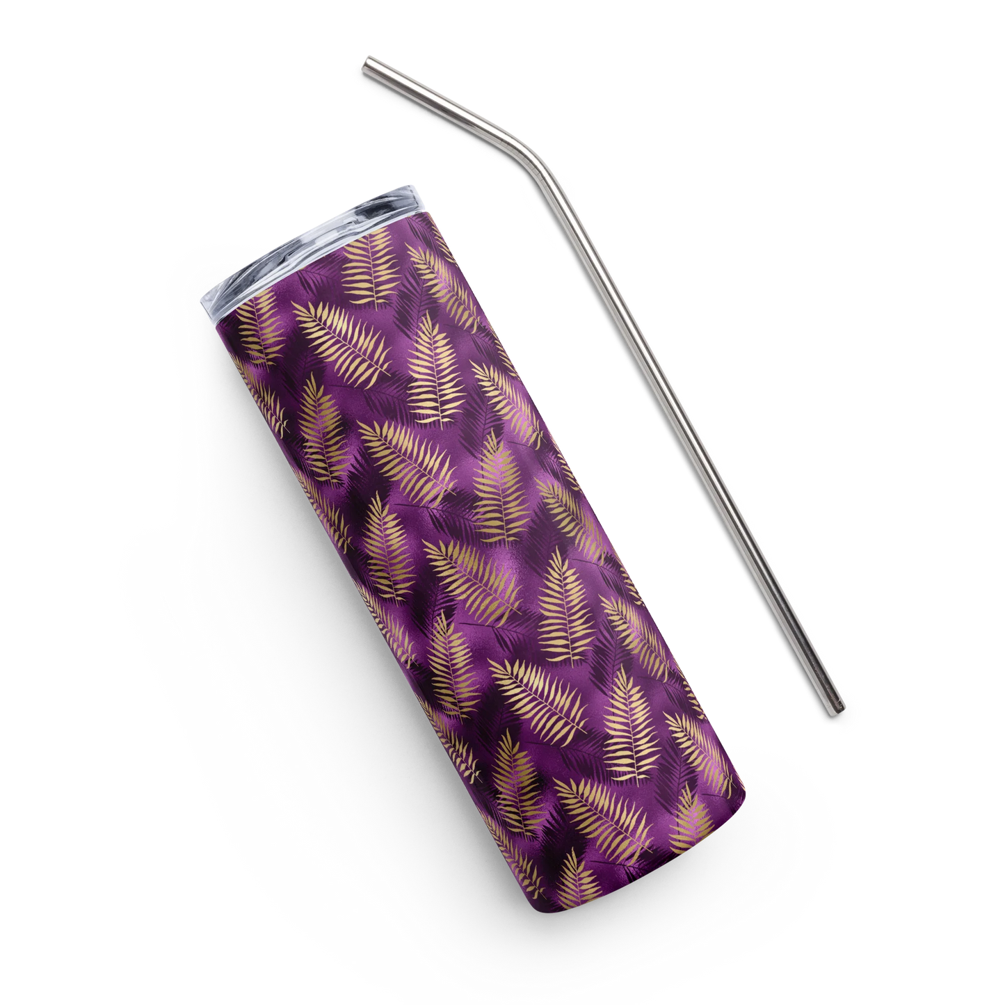 Violet & Gold Tropical Magic Tumbler