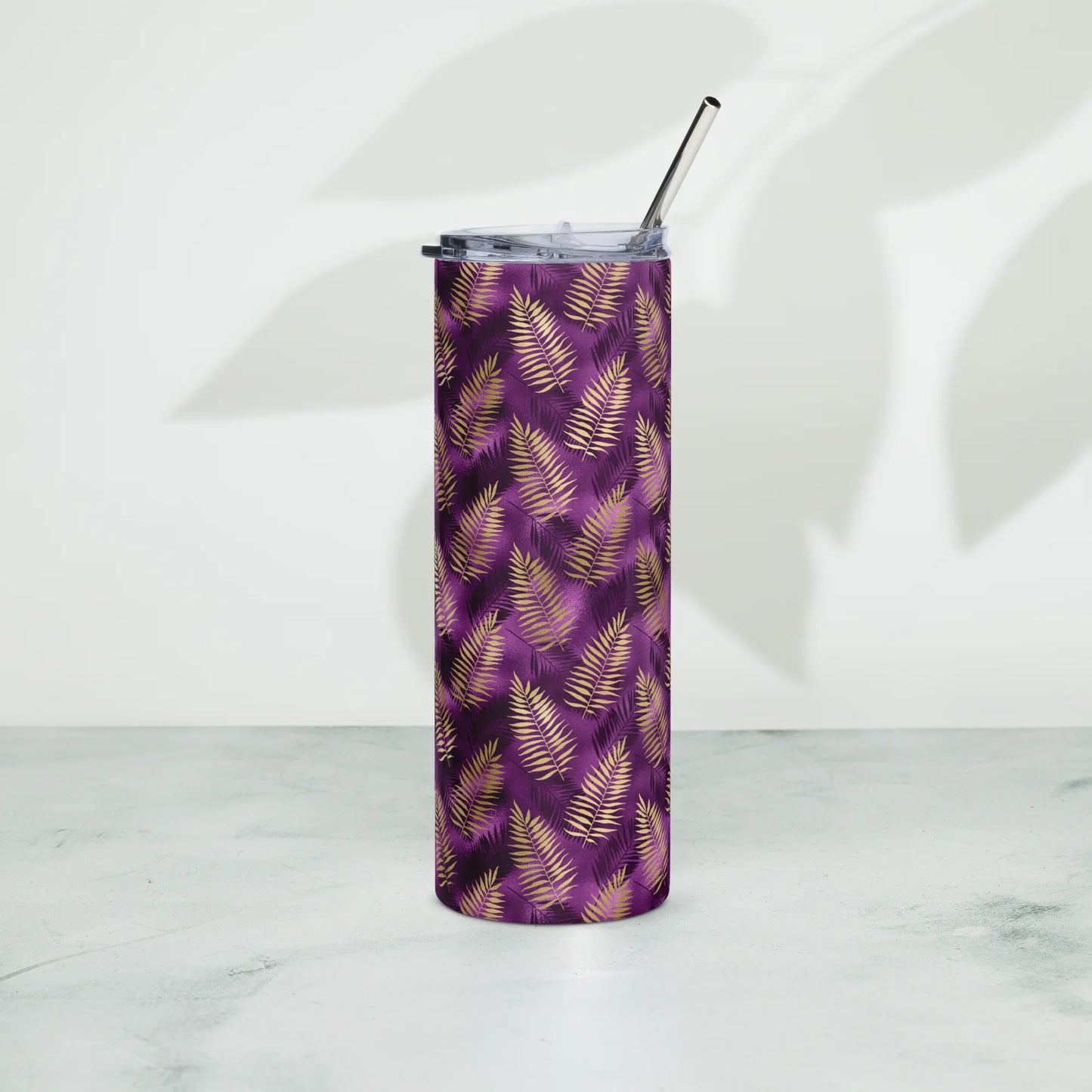 Violet & Gold Tropical Magic Tumbler