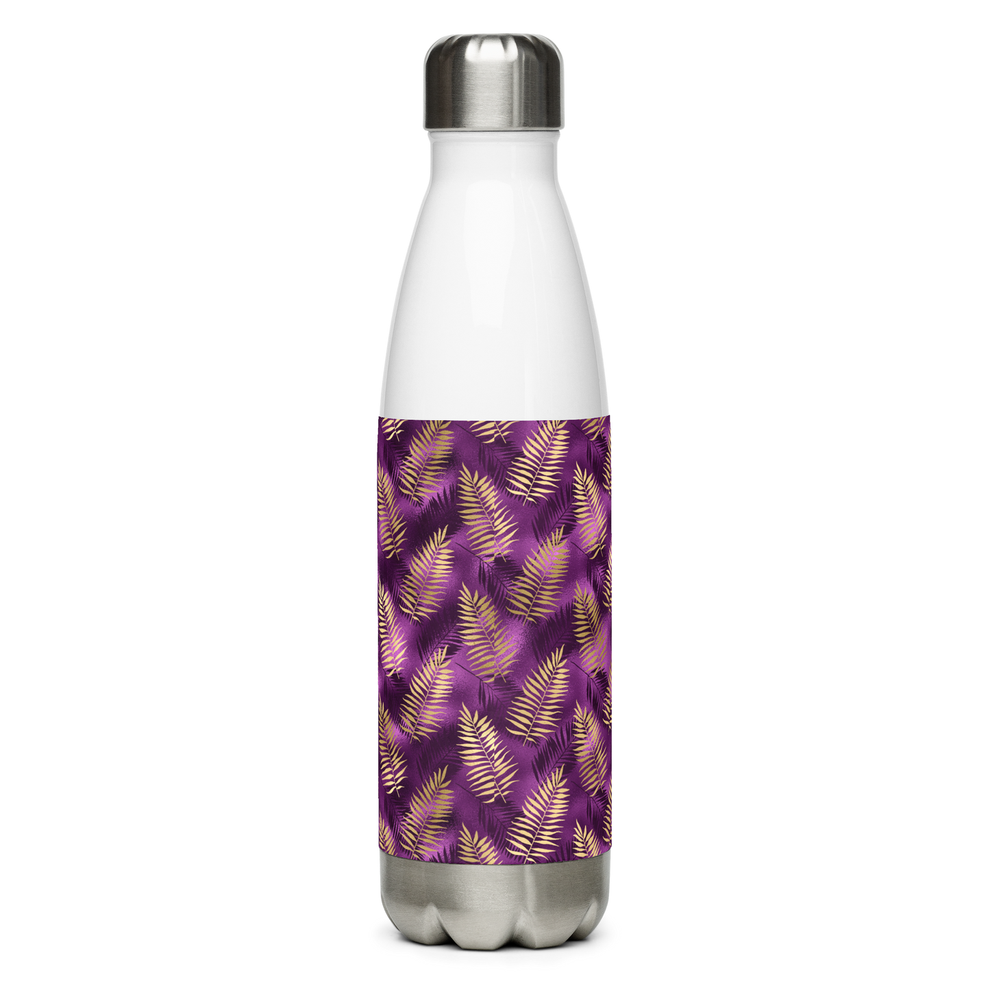 Violet & Gold Tropical Magic Stainless Steel Water Bottle