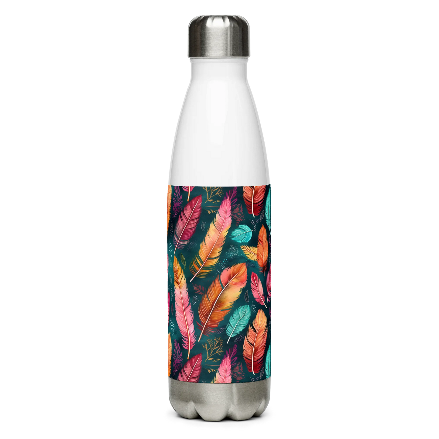 Wonderful Feathers Stainless Steel Water Bottle