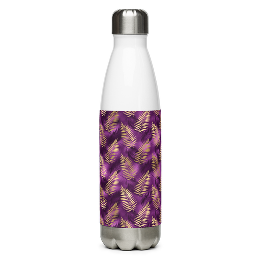 Violet & Gold Tropical Magic Stainless Steel Water Bottle