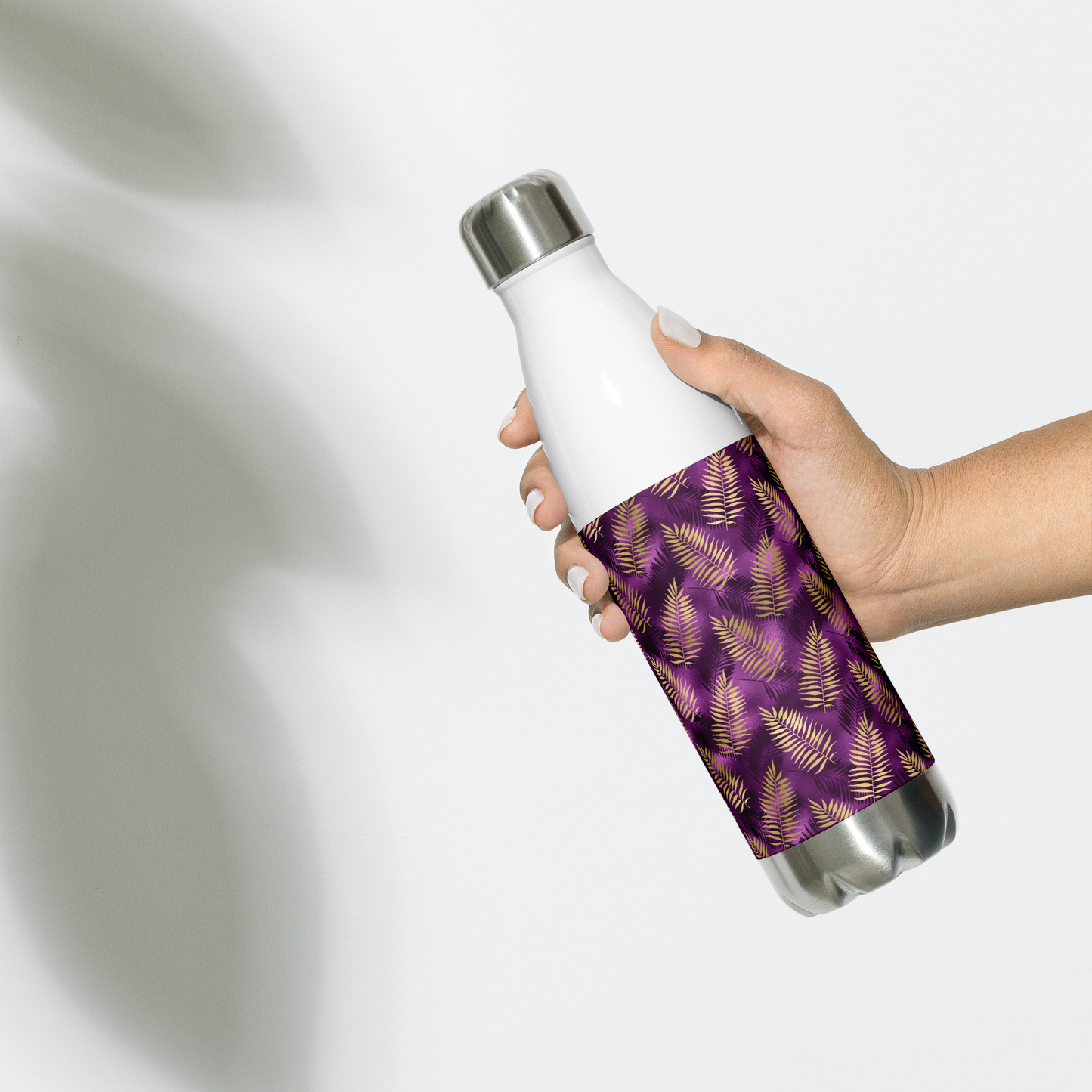 Violet & Gold Tropical Magic Stainless Steel Water Bottle