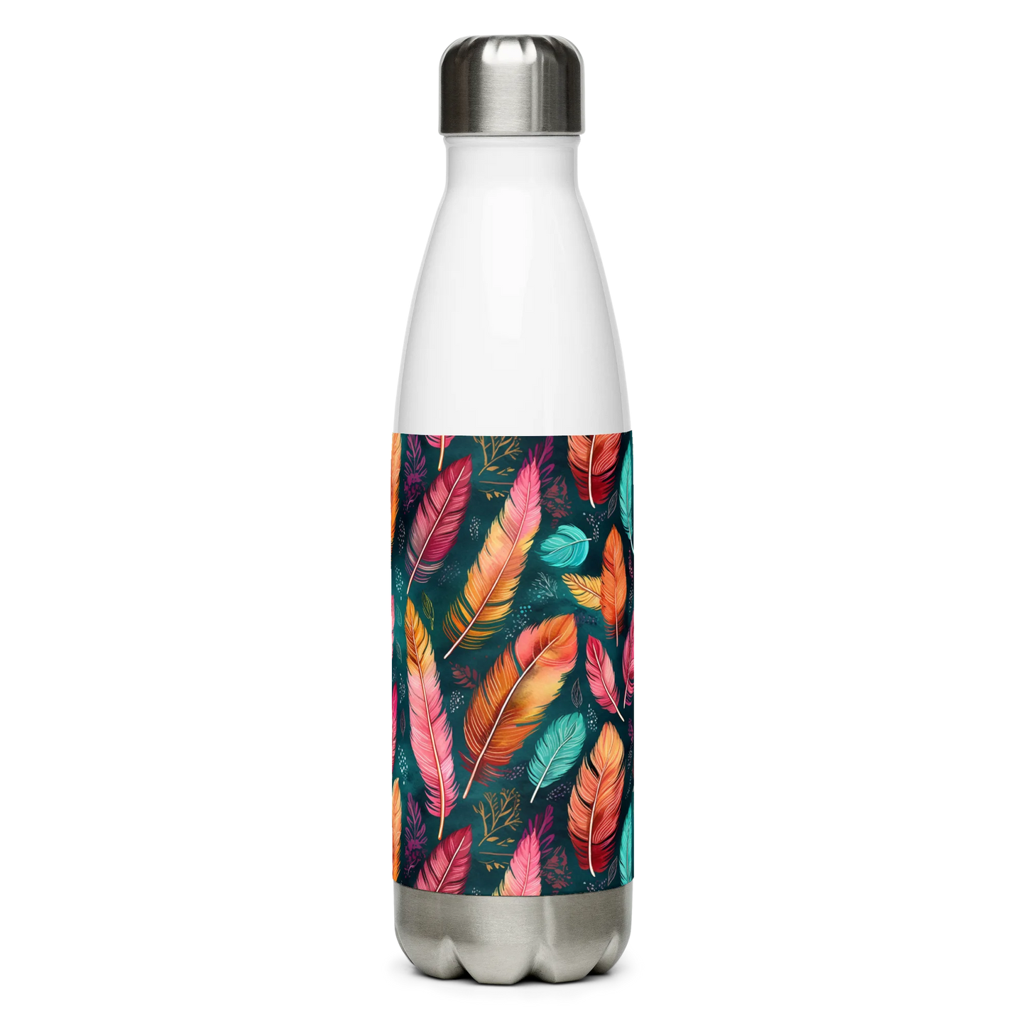 Wonderful Feathers Stainless Steel Water Bottle