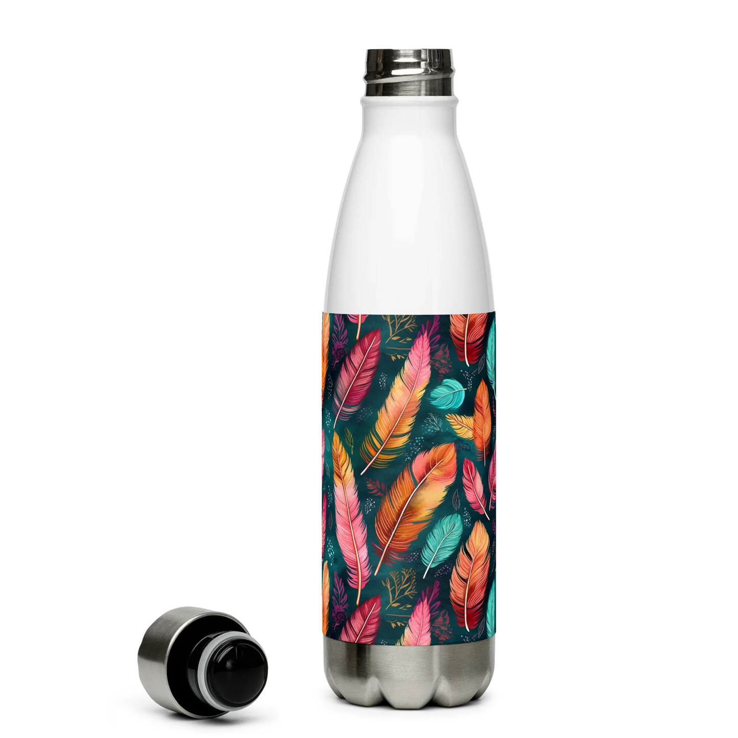 Wonderful Feathers Stainless Steel Water Bottle