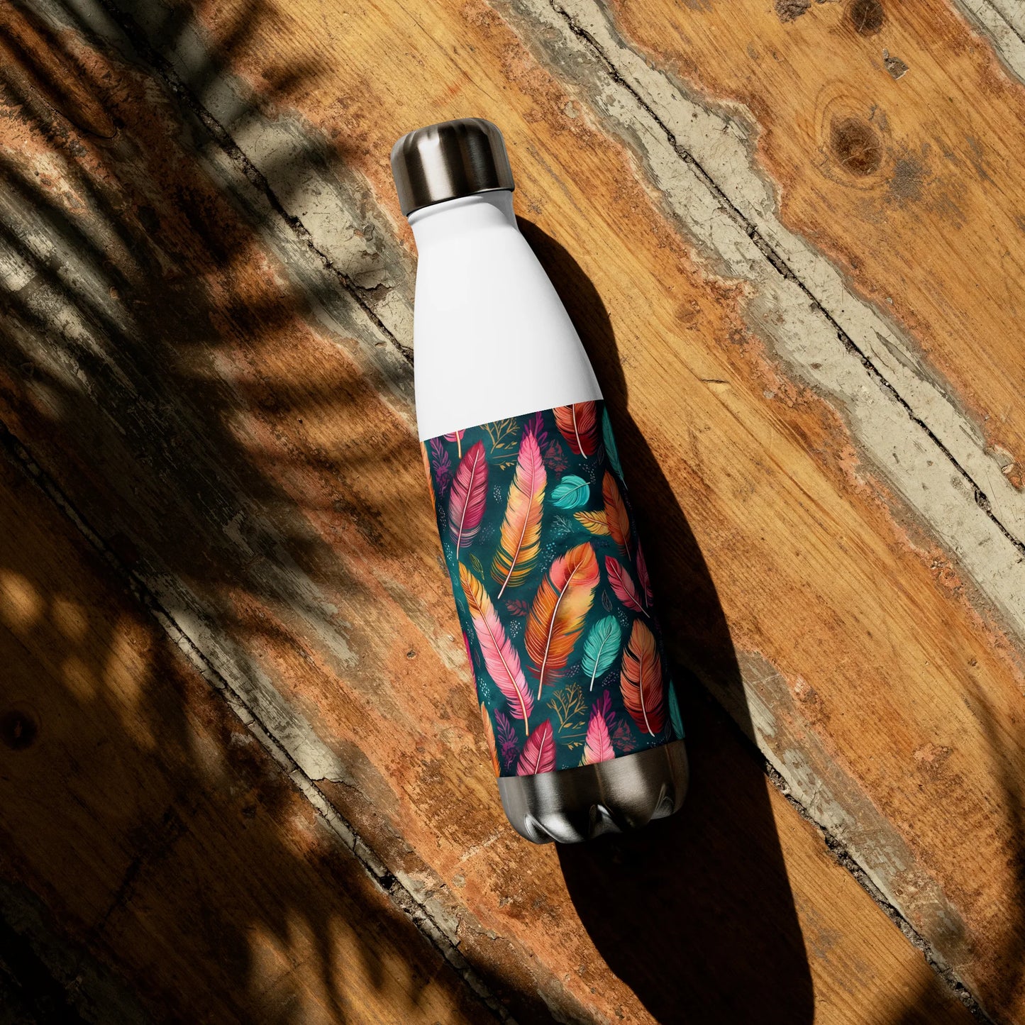 Wonderful Feathers Stainless Steel Water Bottle