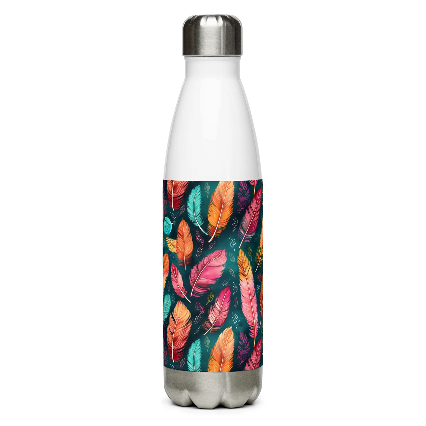 Wonderful Feathers Stainless Steel Water Bottle