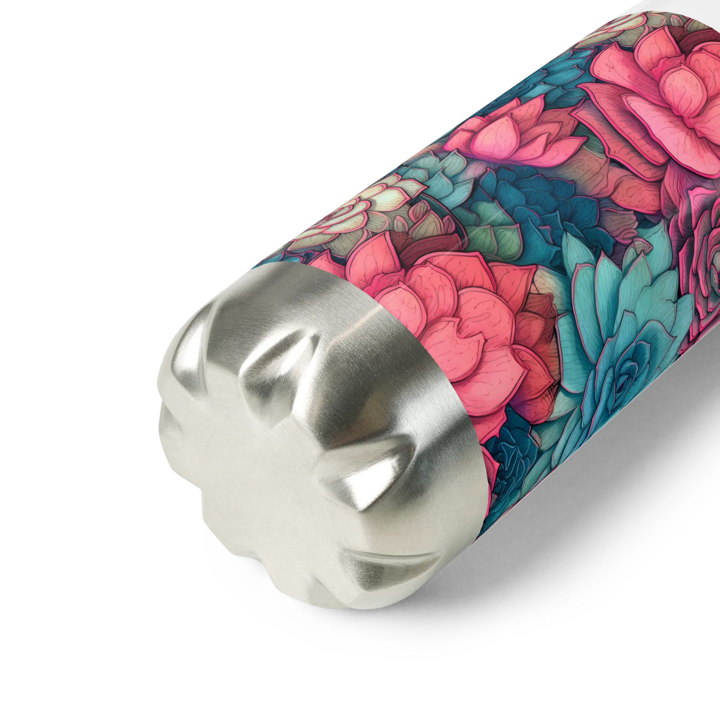 Bright Eternal Flowers Fantasy Stainless Steel Water Bottle