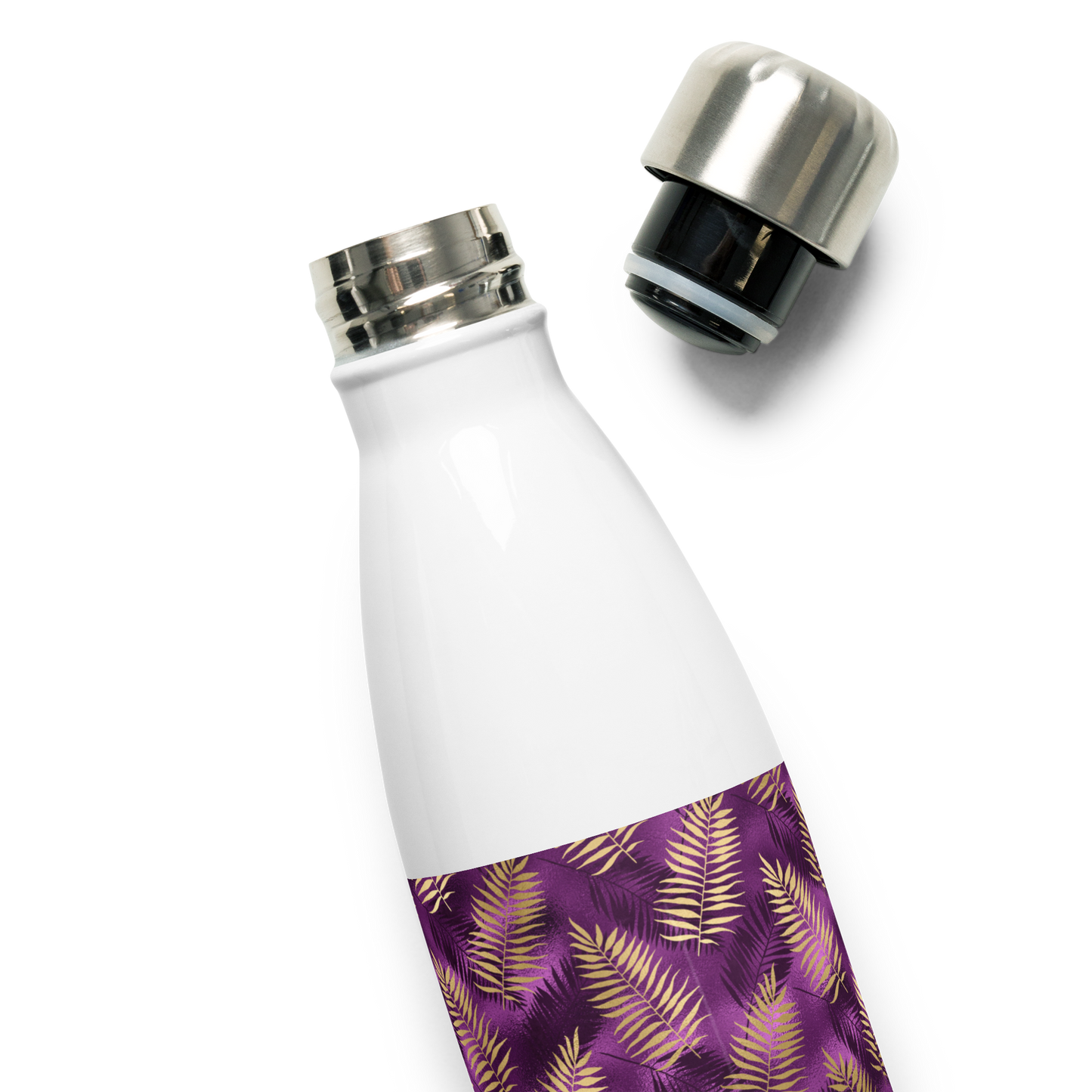 Violet & Gold Tropical Magic Stainless Steel Water Bottle