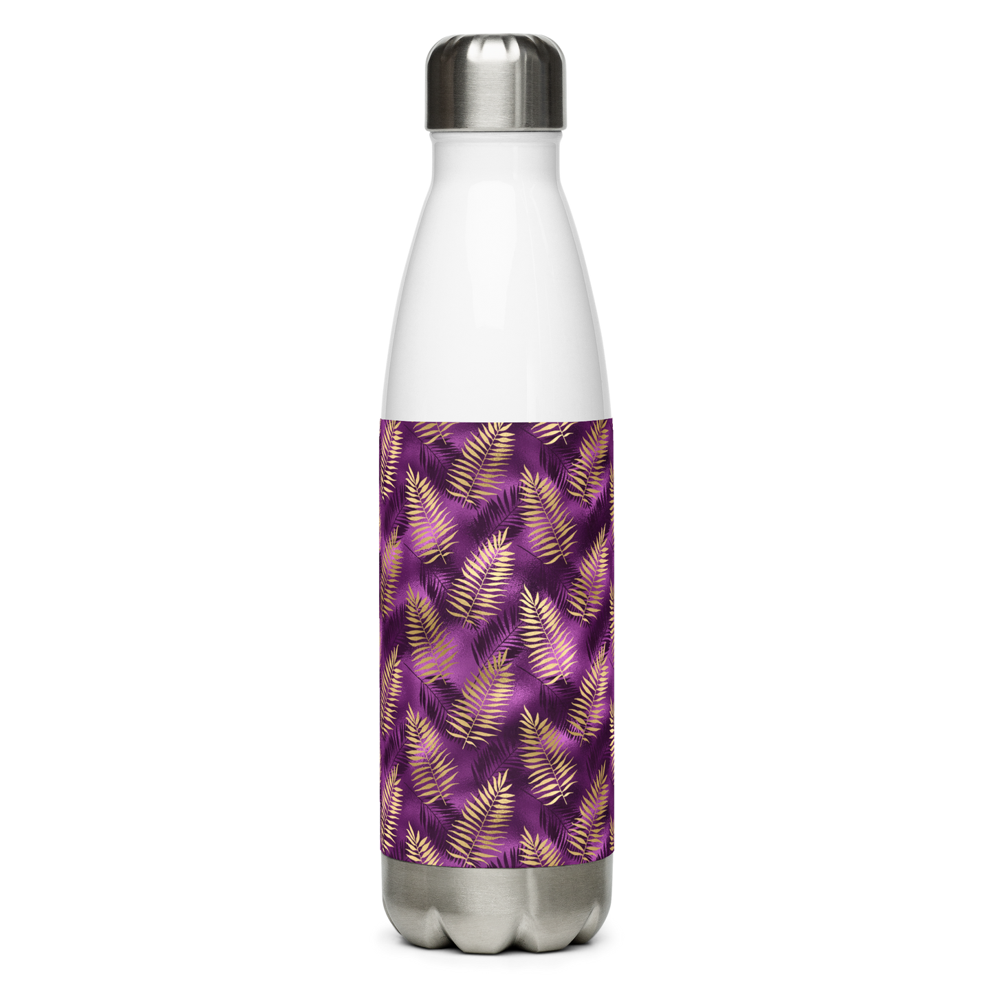 Violet & Gold Tropical Magic Stainless Steel Water Bottle