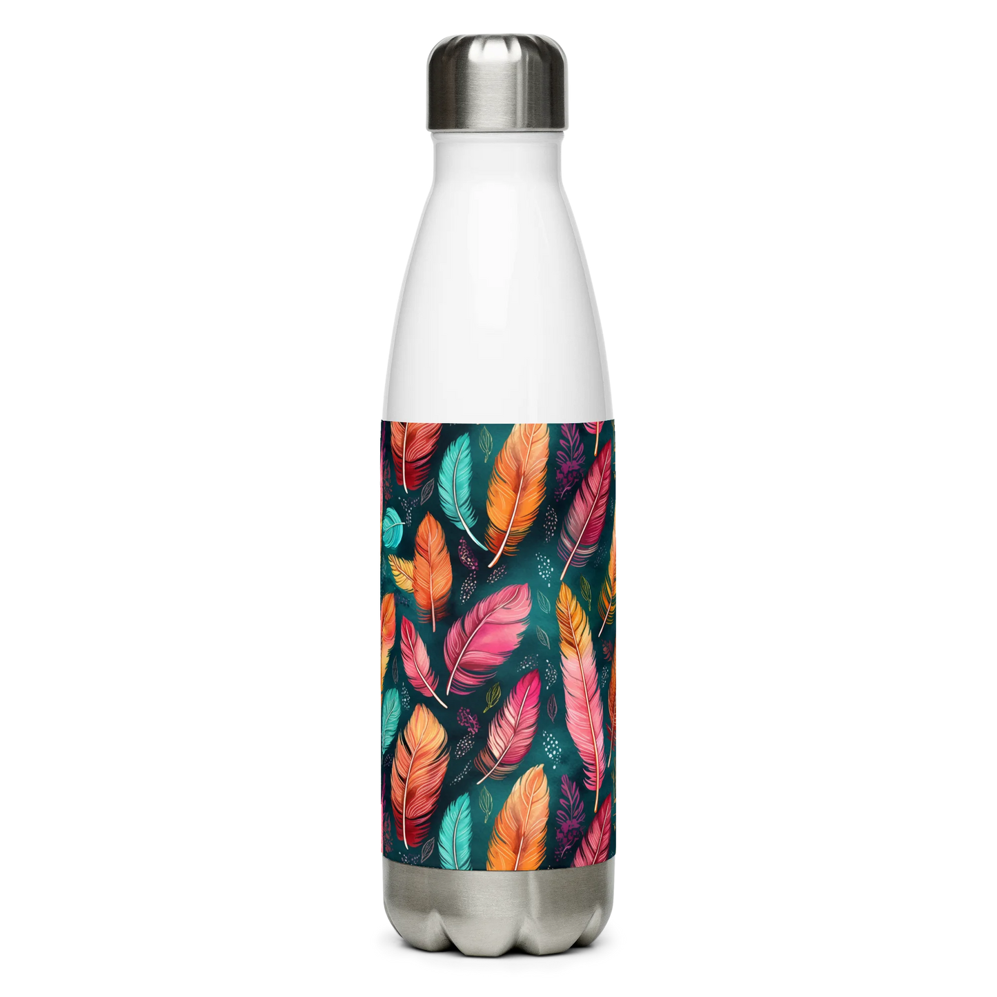 Wonderful Feathers Stainless Steel Water Bottle