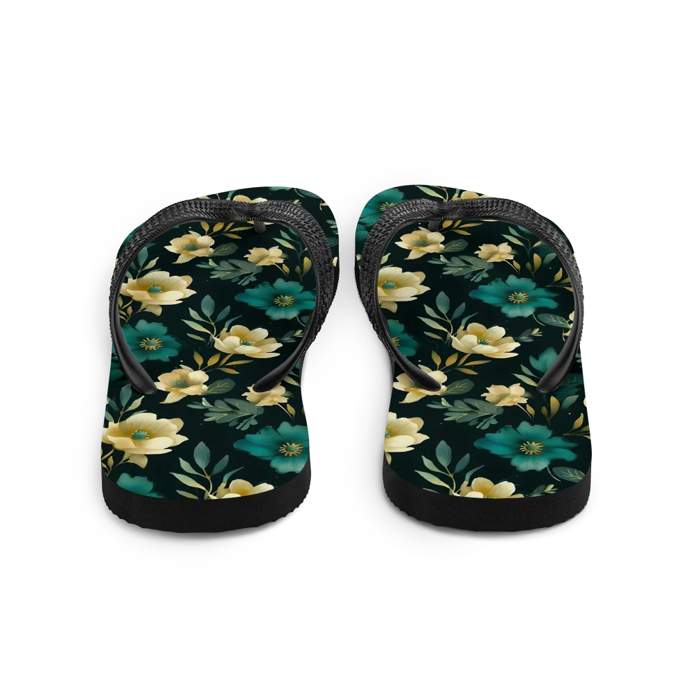 Minimalist Blooms Flip-flops