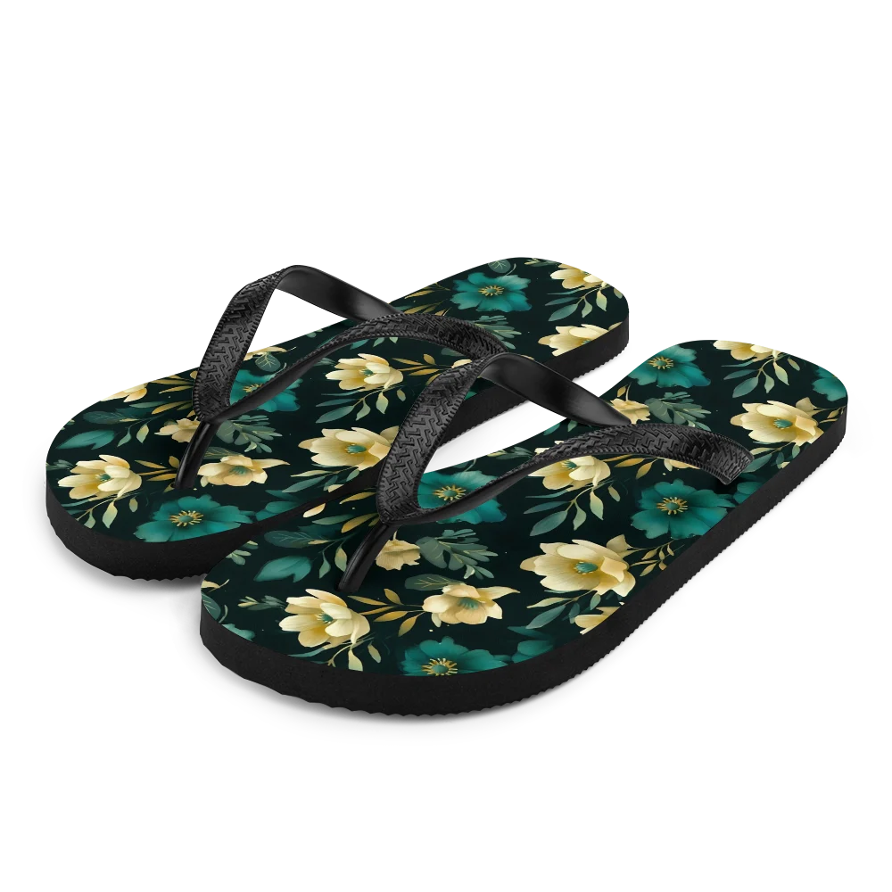 Minimalist Blooms Flip-flops