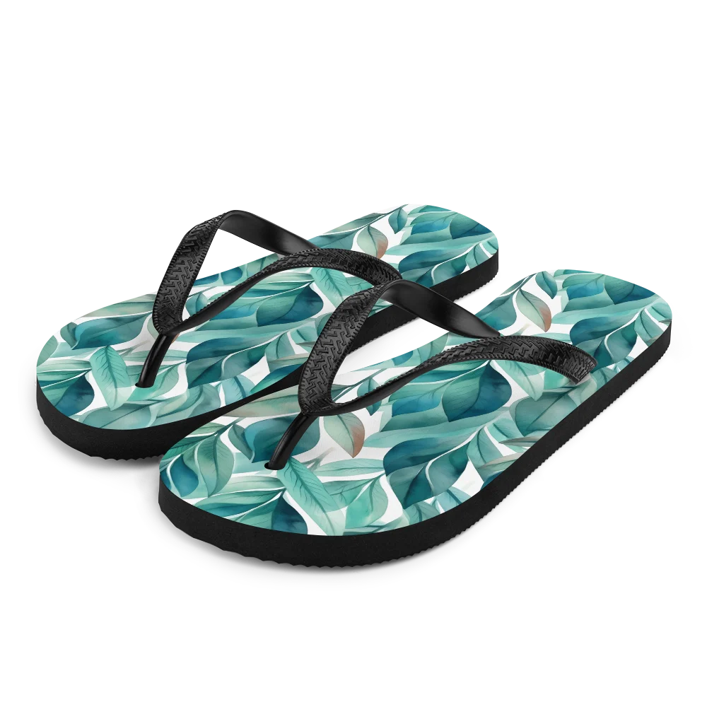 Leafy Chic Flip-flops