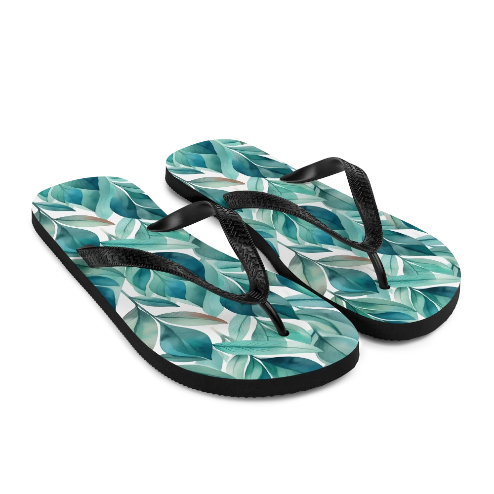 Leafy Chic Flip-flops