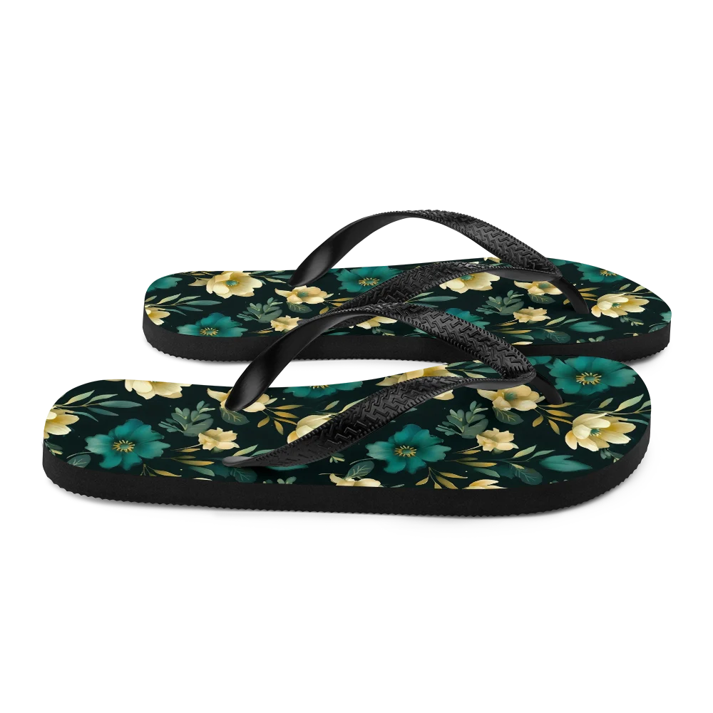 Minimalist Blooms Flip-flops