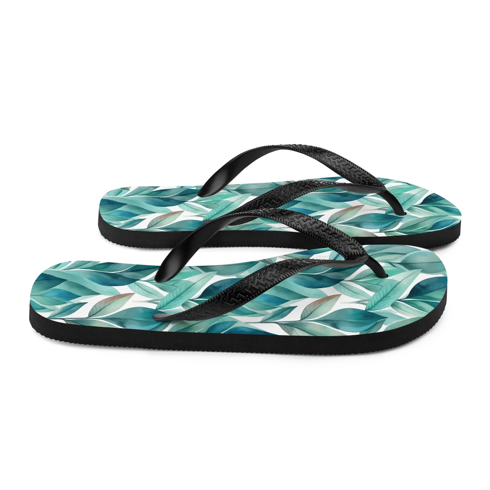 Leafy Chic Flip-flops