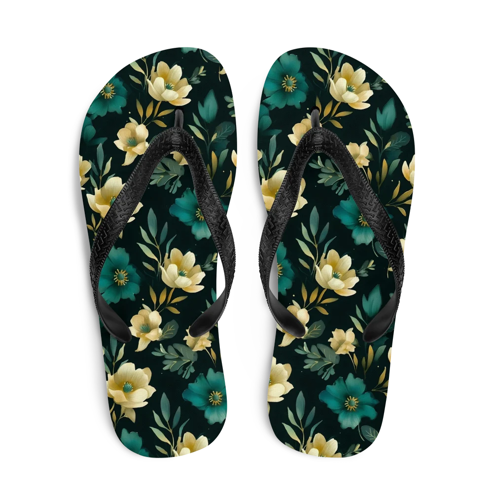 Minimalist Blooms Flip-flops