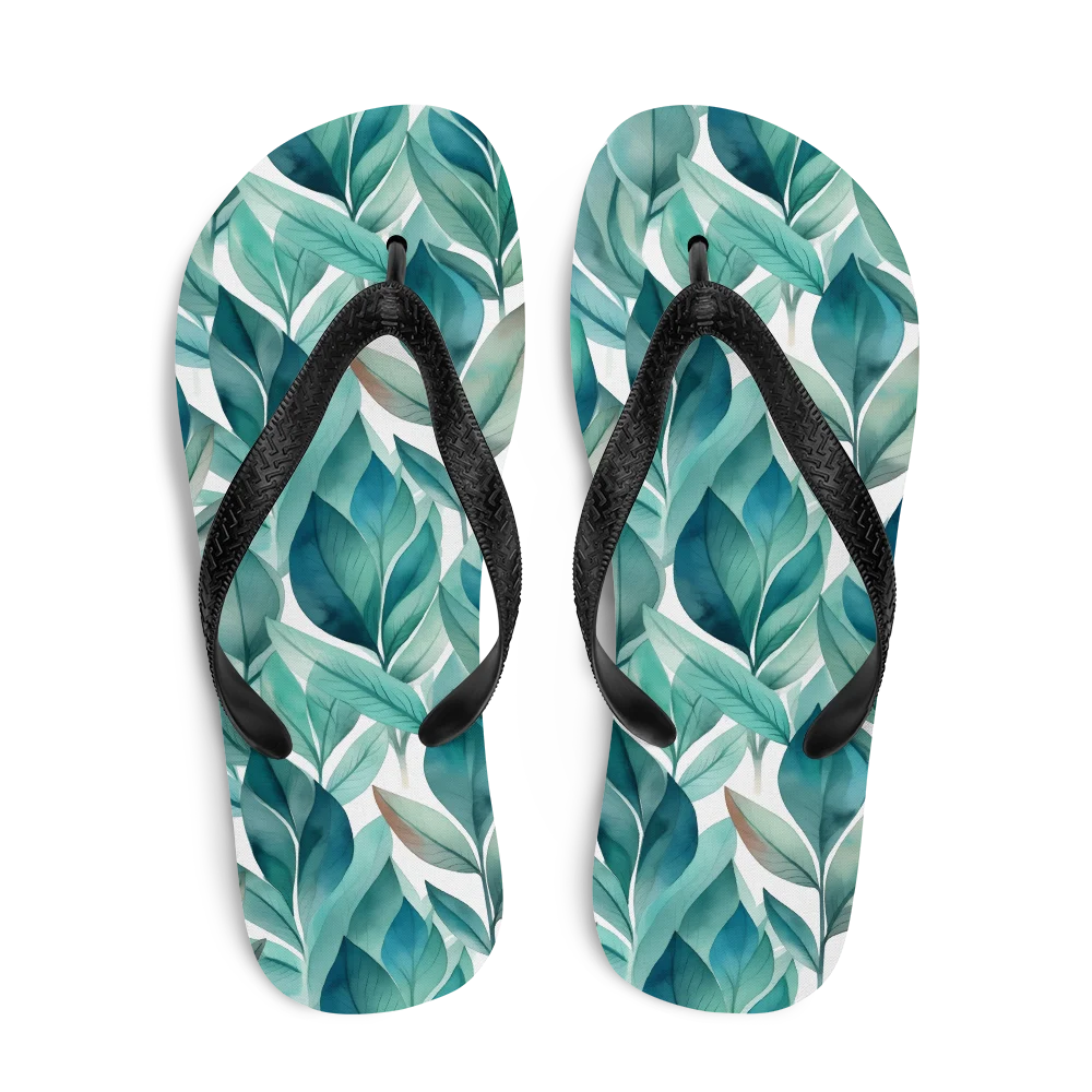 Leafy Chic Flip-flops