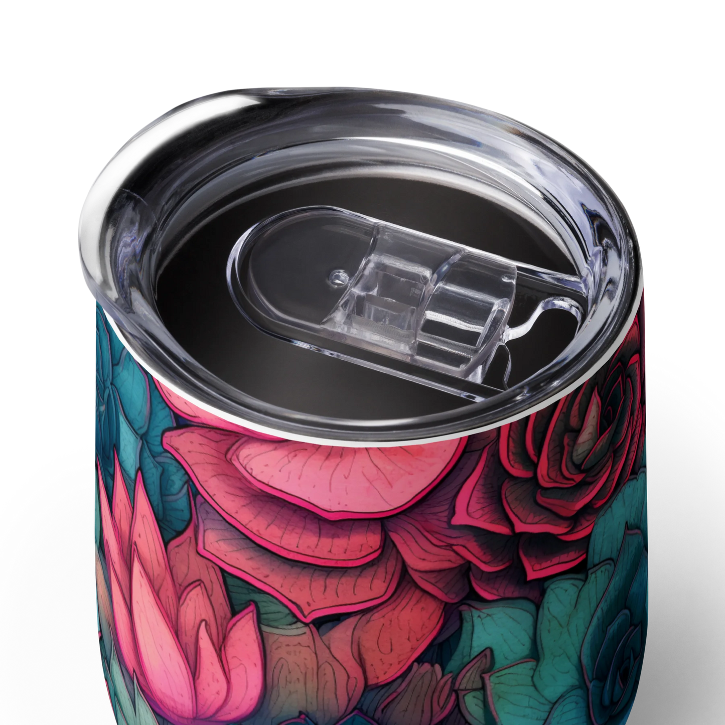 Bright Eternal Flowers Fantasy Wine Tumbler