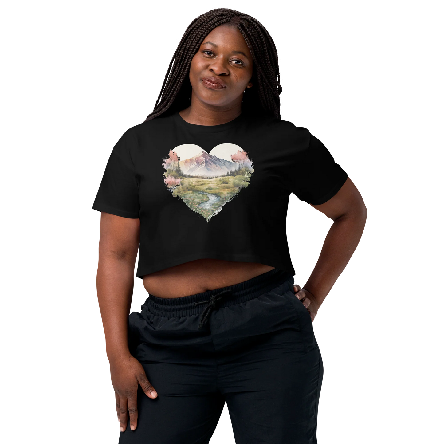 "Deepening the Love for Forest Treasures" Crop Top T-shirt