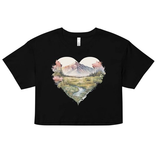"Deepening the Love for Forest Treasures" Crop Top T-shirt