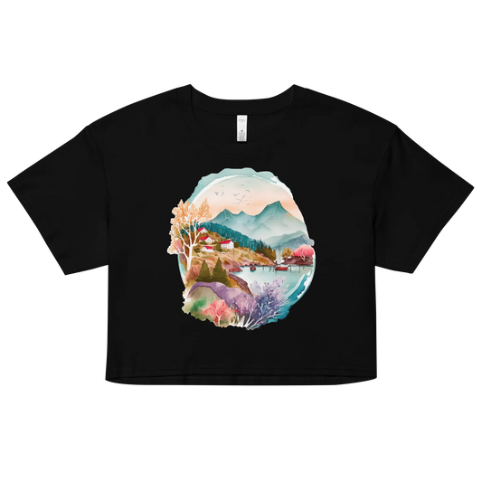 "Forest Whispers" Crop Top T-shirt