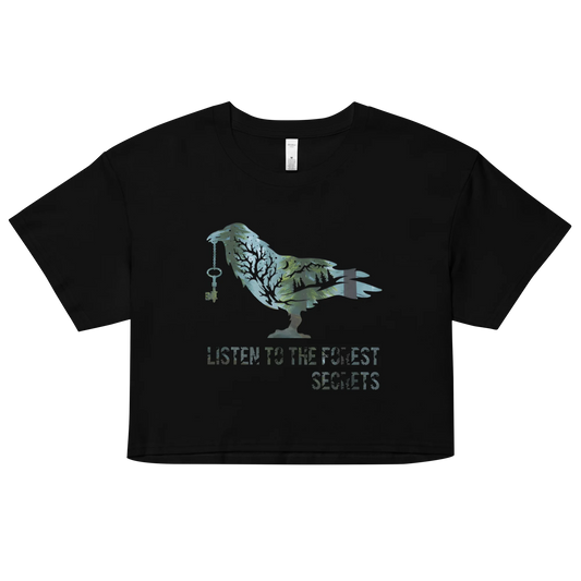"Listen to the Forest's Secrets" Crop Top T-shirt